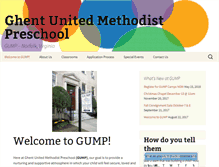 Tablet Screenshot of gumppreschool.org